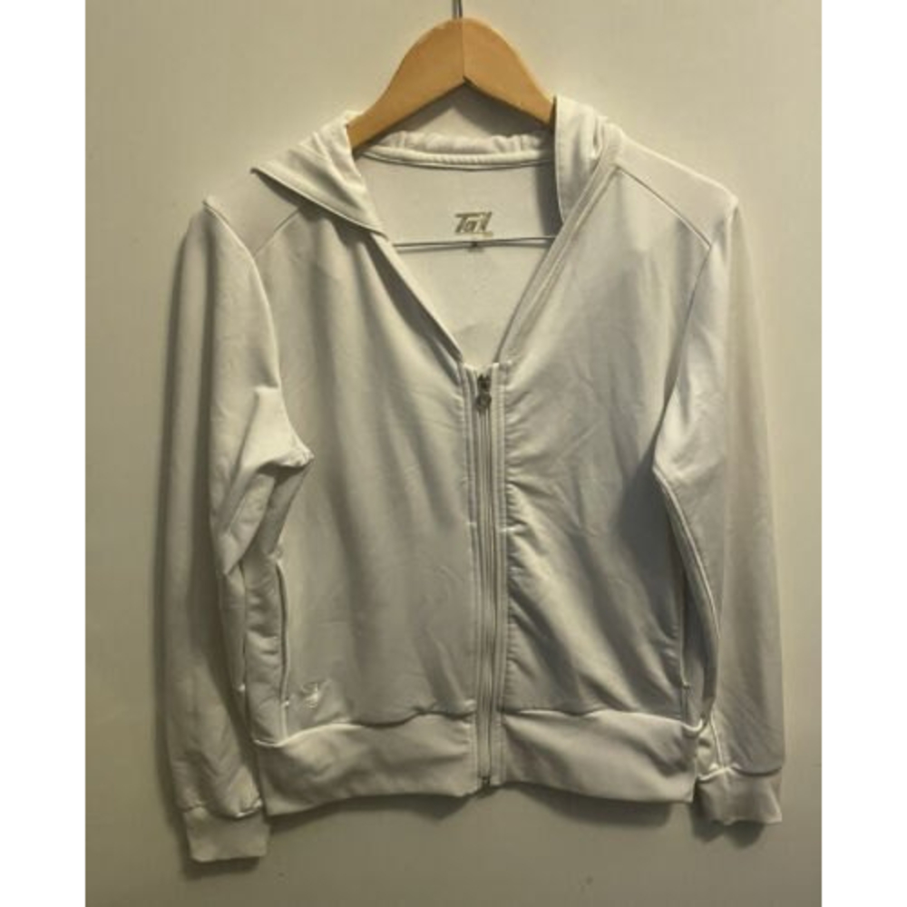 Tail Tech Womens Solid White Full Zip Jacket Athl… - image 1